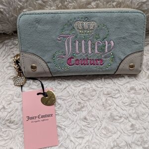 Juicy Couture Gray and Pink Wallet
